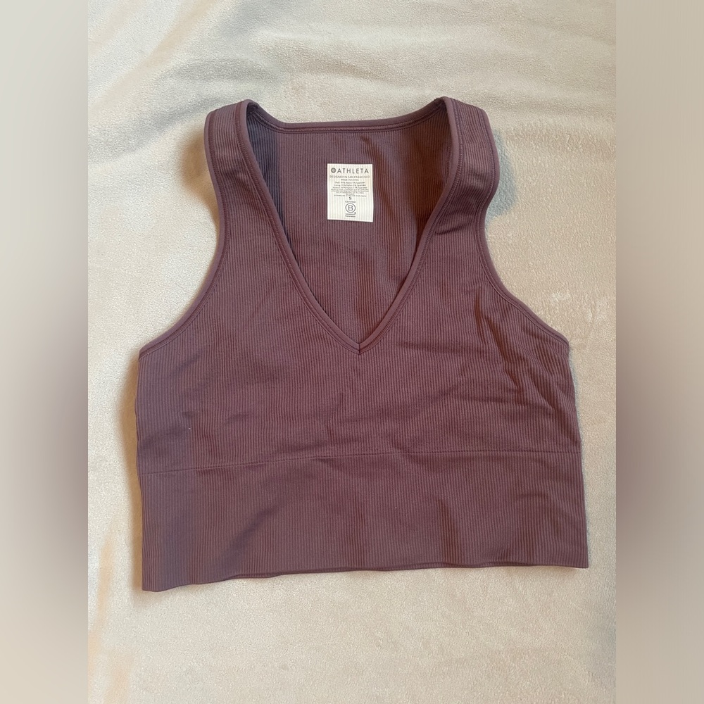 Athleta - Aurora Crop Rib Tank